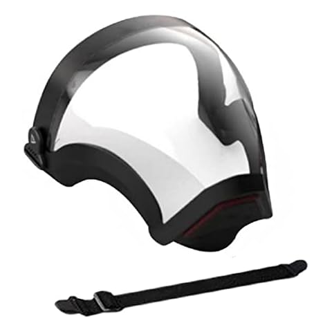 Jorzer Clear Face Visor Transparent Edging Face Shield Full Face Protective Shield Face Visor Cover Safety Face Shields Oil Splash Proof Anti-fog for Outdoor Cover
