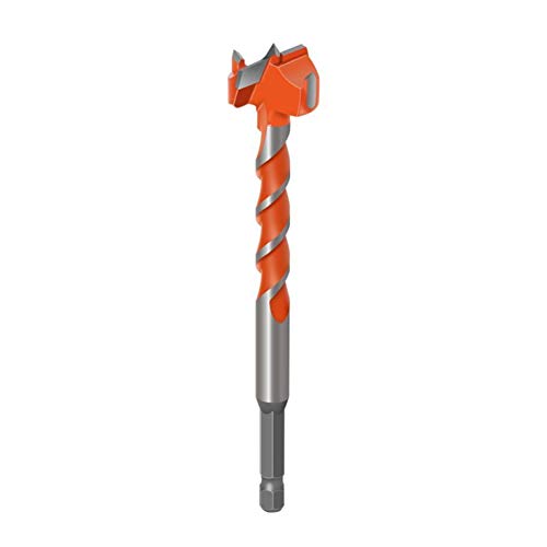 Zkenyao-Router Bit 1pcs 16mm-25mm Longer Tips Cutter Hinge Boring Drill Bits Round Shank Tungsten Carbide Cutter, Use Safety Reliable (Color : 20mm)