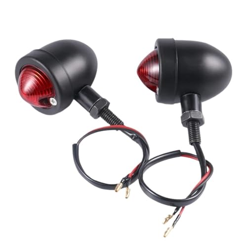 Feux stop clignotant moto ambre pour custom cruiser bobber rétro - 5