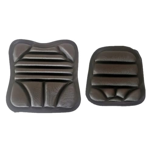 Coussin de siège de moto universel double et housse anti-dérapante noir