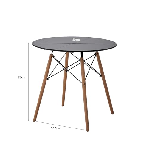 GrandCA HOME Tavolo da Pranzo Rotondo Tavolo da