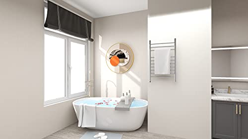 Sèche-Serviettes Mural HMJGDZG Câblé en Vernis Miroir - 4