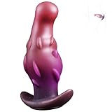 5.43' Huge Buttplug Silicone Anal Prostate Plug Wearable Butt Plug with Curved Head, Soft Anal Trainer Dilator for Beginner Users Men Women and Couples