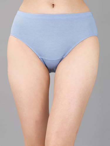 Image of SOIE Women High Rise Full Coverage Solid Colour Cotton Stretch Hipster Panty (Pack of 3)