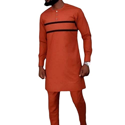 Vêtements chemise pantalon ensemble 2 pièces dashiki pour mode homme africain