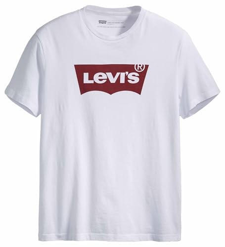 Levi's Herren Graphic Set-In Neck T-Shirt, Batwing Logo, White, S – Ansicht 6
