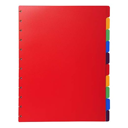 Exacompta 86003E Recambio de separadores para las carpetas de fundas con anillas, Multicolor, A4, 24 x 30.5 cm, Paquete de 10