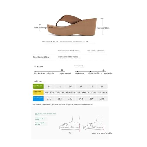 Sandals, 8cm Thick Sole Women's Thong Sandals - Summer Beach Slippers Shower Shoes2