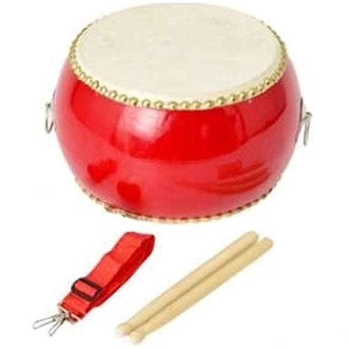 小太鼓 バチ ストラップ セット カラオケ 宴会 応援 パーティー イベント 太鼓 練習 グッズ (直径 約 27cm)