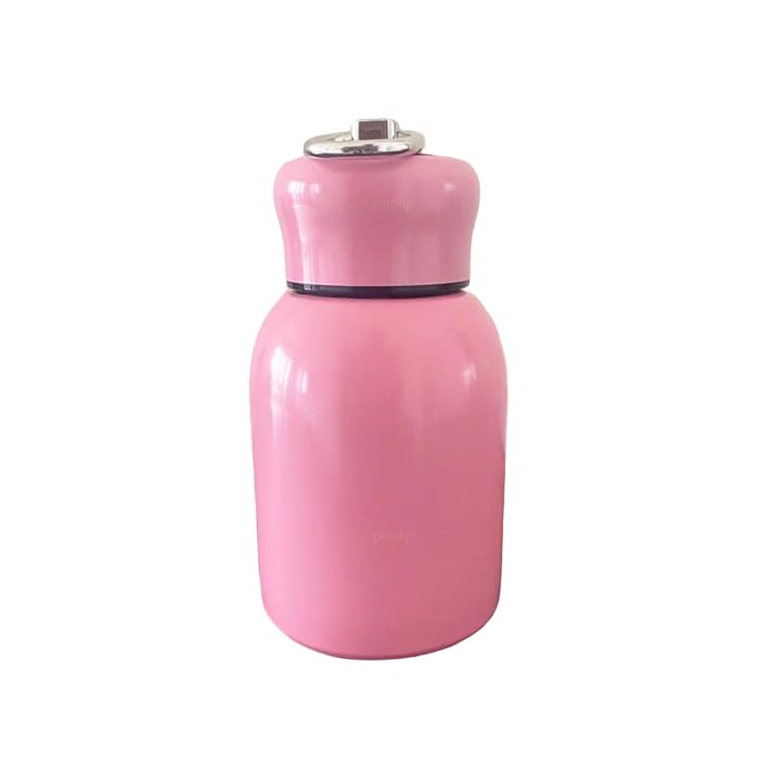 Image of Mini Stainless Steel Water Bottle 300ML | Leakproof Full Color Bottle for Kids & Adult | Portable Pani Holder | Small Travel Wide Mouth Container- Pack of 1