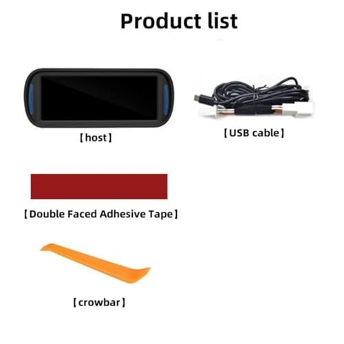 Pantalla táctil para Tesla Model 3 y Y, panel LCD multifunción HD de 6,8 pulgadas 7