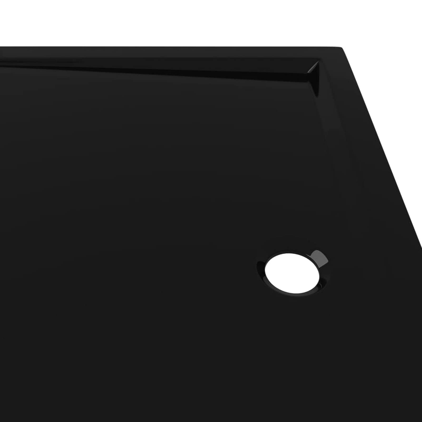 ARKEM Plato de Ducha Rectangular ABS Negro 70x100 cm Mamparas De Ducha