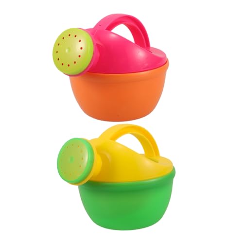 LIFKOME 2 peças regador casa de banho brinquedo pequeno praia brincar regar as plantas num bule regar flores pode regar latas de rega para irrigação de plástico pode plástico