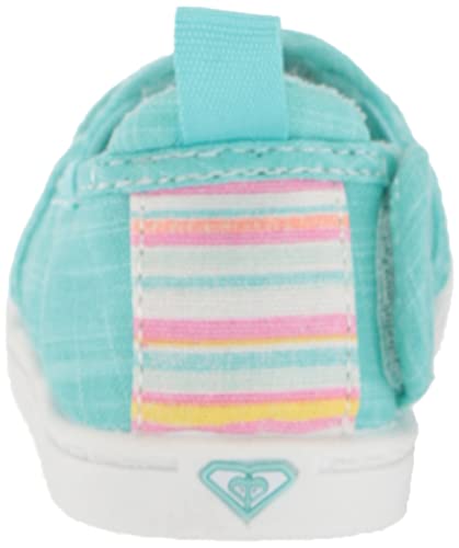 Roxy Girls Tw Minnow Slip on Sneaker Shoe, Teal, 8 Little Kid3