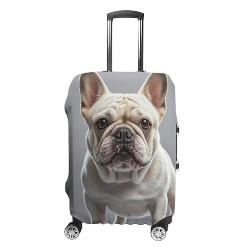 Carry on Luggage Cover French Bulldog Suitcase Covers for Luggages Tsa Approved Travel Luggage Sleeve Protector Elastic Suitcase Protector Anti-Scratch Washable Fits 19-30 Inch Case -M