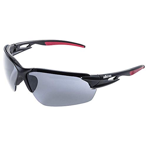 Sellstrom Sleek, Anti-Fog Hard Coating Protective Eyewear Safety Glasses, K & N Rated Smoke Lens, Co-Molded Temples