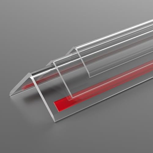 RUANSTEC Clear Wall Corner Protector - 3pcs Clear Corner Guard, Self-Adhesive Wall Edge Protector Corner Trim for Baby, Furniture, Door, Tables, Cover Sharp Furniture (1.18 in. x 39.3 in.)