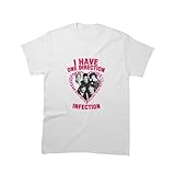 Hamyne T-Shirt I Tee Have Cotton One Sleeve Direction Apparel Infection Graphic Cool Shirts for Friend Men Women Dad Fathers Day Multicolor