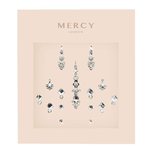 Gigi Silver Bindi ✮ Crystal Indian Bindi Face Jewels Silver Packet