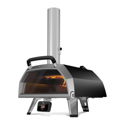 Ooni Karu 2 Pro Multi-Fuel Pizza Oven - Wood and Gas Outdoor Pizza Oven with Pizza Stone & Integrated Thermometer, Pizza Oven Outdoor, Dual Fuel 16 Inch Pizza Maker, Outdoor Cooking Grill