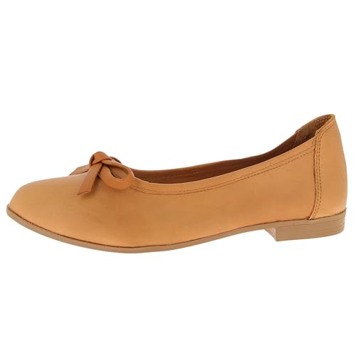 Andrea Conti Damen Ballerina, Zapatos Tipo Ballet Mujer, marrón Brandy, 40 EU Andrea Conti Damen Ballerina, Zapatos Tipo Ballet Mujer, marrón Brandy, 40 EU