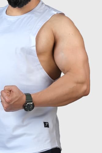 Image of FUAARK Men's Cotton Sleeveless Tank Tops Gym Vest for Mens