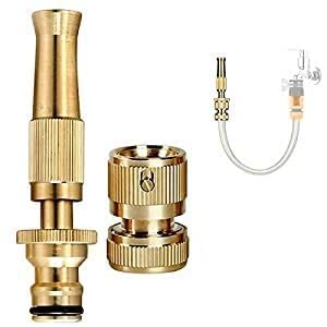 Brass Nozzle Water Spray Gun ZYPHIRE Water Jet Hose Nozzles Hose Pipe Spray Gun SUITABLE for 1/2" Hose Pipe For Gardening And Washing (Without Hose Pipe) (B0BR9JF3B4) Amazon Price History, Amazon Price Tracker