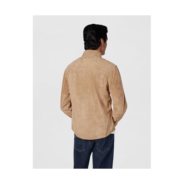 [BLANKNYC] Mens Luxury Clothing Suede Shirt Jacket, Comfortable & Stylish Shacket - Image 4