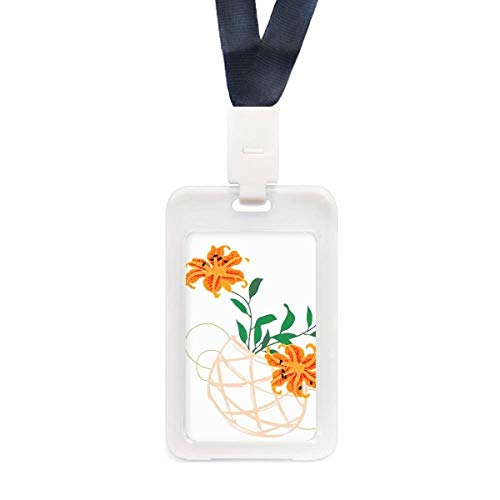 Porte-cartes transparent avec motif d'art traditionnel chinois pour homme et femme