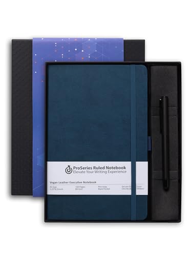 Image of DOODLE Undated Executive Gift Set | A5 192 Pages Vegan Leather Notebook + Stylish Pen with Stylus | All Packed in a Beautifully packaged in an Elegant Gift Box (Notable 1)