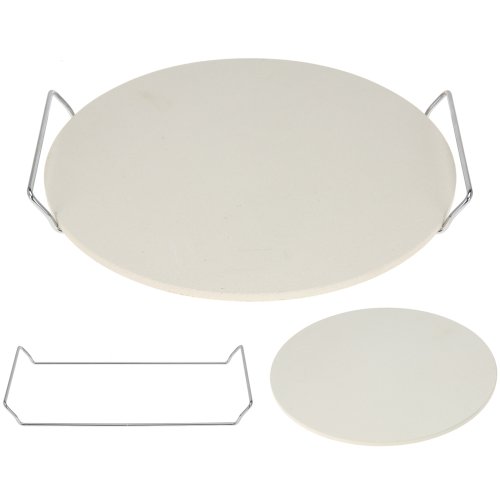 Piedra Para Hacer Pizzas Con Asas En Oferta Bbtradesales 170303710 - Piedra Para Pizza Con Soporte