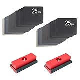 SCOTTCHEN Hand Sanding Blocks Auto Body 2pack, Sandpaper Woodworking Furniture Sander Hand Tool, 50pcs sandpaper, Grit 120 to 3000