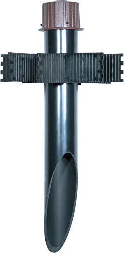 Image of Nuvo Lighting SF76 /639 2-Inch by 18-Inch PVC Mounting Post Die Cast Aluminum Cap Durable Outdoor Landscape Pathway Lighting, Old Bronze