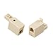 Ideal Industries Jack Adapter, RJ-45 to RJ-11, POP Packaging, 2/Card