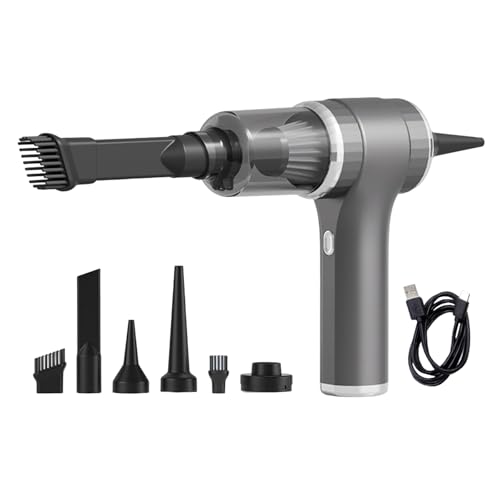 Hkfgdjdl Aspiradora de mano inalámbrica para coche de 9000 PA, aspiradora pequeña de 60 W, aspiradora portátil y recargable