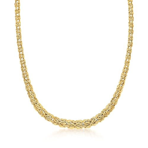 Ross-Simons 10kt Yellow Gold Graduated Byzantine Necklace