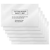 Haull 6 Pcs Non slip Cutting Board Mats Non Absorbent Safety Mat for Under Kitchen Cutting Boards, Dishwasher Safe, 16 x 10 Inches