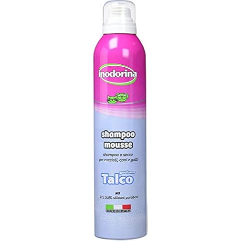 INODORINA Champú para Perros en Seco de Talco 300ml. Champú en Seco Cover
