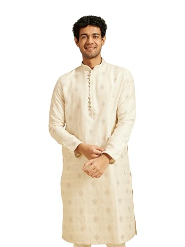 Image of DIWAS BY MANYAVAR Men's Brocade | Jacquard Weave Kurta (1pc)