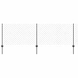 vidaXL Zaun mit Pfosten Grau 0,8 x 10 m Stahl, Garten und Terrasse, robuster Gartenzaun, anpassbare Begrenzung, wetterfeste Paneele