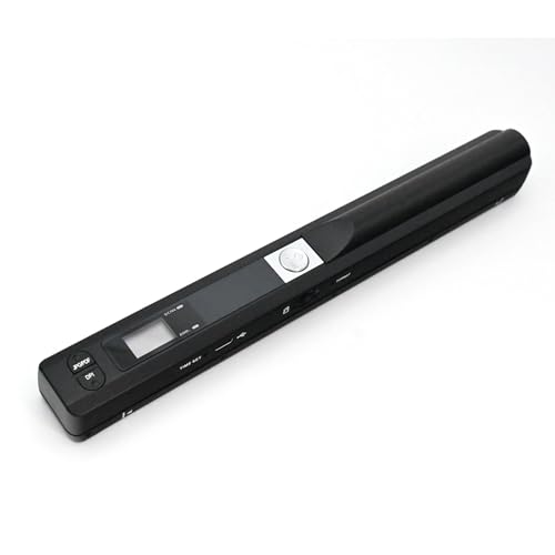 RuiJOTWAT   Escáner portátil de documentos/recibos en formato A4, alta resolución 900 DPI, escaneo JPG y PDF, color negro