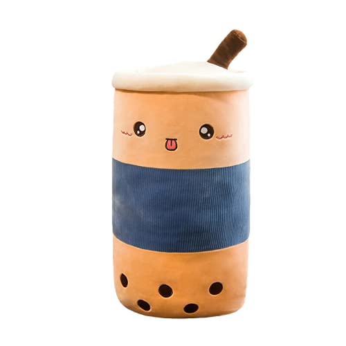 TENGOKU Bobaholic Kawaii Boba Tea Plushie Authentic Tengoku Brand Cute Stuff Japanese Decor Boba Plush Super Soft Anime Room Decor Squishy Toy (10", Blue Boba)