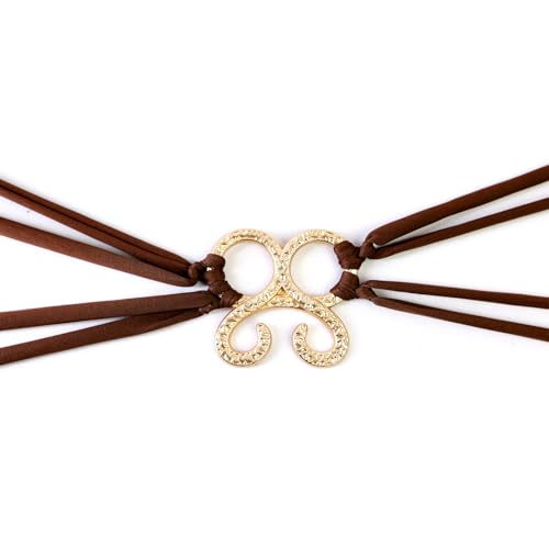 SV SENVAN Renaissance Women Belt – Minimalist Abstract Buckle, Adjustable Design, Boho Outfits Costume & Medieval Robes Accessory3