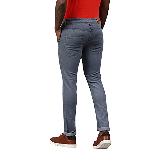 Urbano Fashion Men's Slim Fit Black Stretch Jeans