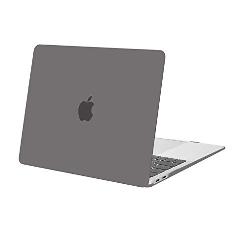 Image of MOSISO Compatible with MacBook Air 13 inch Case 2022 2021 2020 2019 2018 Release A2337 M1 A2179 A1932 Touch ID, Plastic Hard Shell Cover Compatible with MacBook Air 13.3 inch Case, Grey