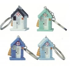 AWEHIRU Beach Hut Keyring - Resin - Colours Vary