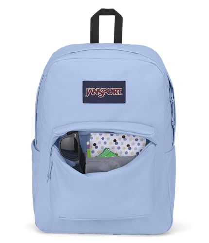 Image of JanSport SuperBreak Plus Backpack with Padded 15-inch Laptop Sleeve and Integrated Bottle Pocket - Spacious and Durable Daypack for Work and Travel - Hydrangea