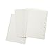 2 pezzi A5 ricariche vuote di carta, 6 fori fogli sfusi fogli A5 foderato ricariche carta millimetrata per Filofax Planner raccoglitori Organizer, 60 fogli