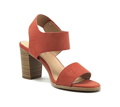 Image of Soda Wait-A ~ Women Open Round Toe Chunky Heel Ankle Strap High Heel Dress Sandals