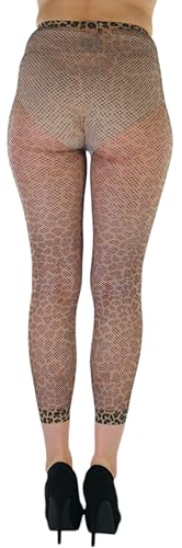 Image of ToBeInStyle Women's Footless Opaque Animal Zebra Tiger Tights Hosiery